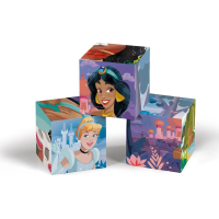 CLEMENTONI Obrázkové kostky Disney princezny, 12 kostek