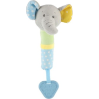 TEDDIES Pískací plyšový Slon s kousátkem