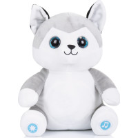 CHIPOLINO Plyšový Husky se světýlky a hudbou