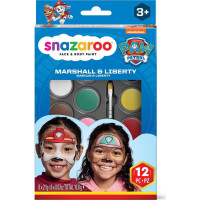 SNAZAROO Sada 8 barev na obličej Tlapková patrola: Marshall & Liberty