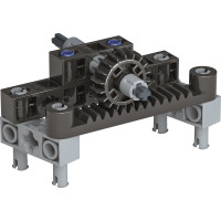 CLEMENTONI Science&Play Mechanická laboratoř Těžební auta 2v1