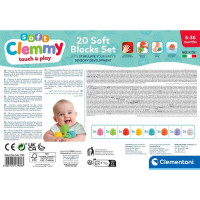 CLEMENTONI Soft Clemmy Sada 20 měkkých kostek