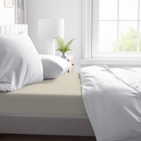 Jersey prostěradlo SOFT 200x160 cm + 25cm - ecru bílé