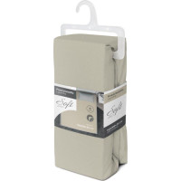 Jersey prostěradlo SOFT 200x160 cm + 25cm - ecru bílé