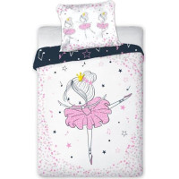 Dětské bavlněné povlečení do postýlky 135x100 cm CUDDLES - Baletka