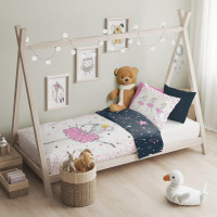 Dětské bavlněné povlečení do postýlky 135x100 cm CUDDLES - Baletka