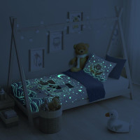 Dětské bavlněné povlečení do postýlky 135x100 cm CUDDLES - Loďka