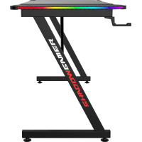 Herní stůl SHADOW GAMER 2.0 140 cm LED RGB