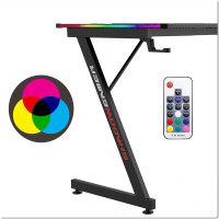 Herní stůl SHADOW GAMER 2.0 140 cm LED RGB
