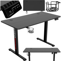 Herní stůl SHADOW GAMER elektrický 1.0 černý 120 cm