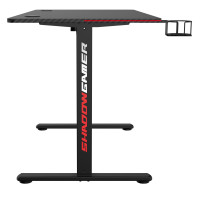 Herní stůl SHADOW GAMER elektrický 2.0 LED RGB 120 cm