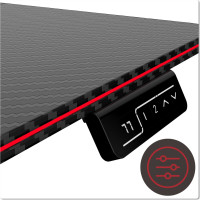Herní stůl SHADOW GAMER elektrický 2.0 LED RGB 120 cm