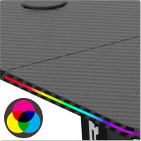 Herní stůl SHADOW GAMER elektrický 2.0 LED RGB 120 cm