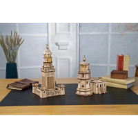 Ugears 3D dřevěné mechanické puzzle Alexandrijský maják