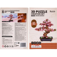 RoboTime 3D dřevěná skládačka Bonsaj sakura