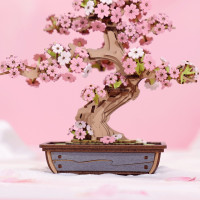 RoboTime 3D dřevěná skládačka Bonsaj sakura