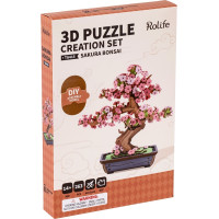 RoboTime 3D dřevěná skládačka Bonsaj sakura