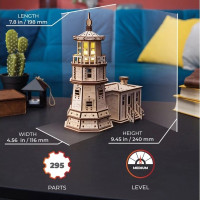 Ugears 3D dřevěné mechanické puzzle Maják Split Rock