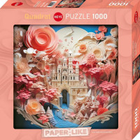 HEYE Čtvercové puzzle Paper-Like: Bílý zámek 1000 dílků