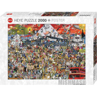 HEYE Puzzle Historie britské hudby 2000 dílků
