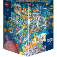 HEYE Puzzle Mimozemšťané vítáni! 1000 dílků