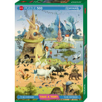 HEYE Puzzle Na výletě: Hieronymus Bosch 500 dílků