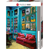 HEYE Puzzle Pokoj s červenou pohovkou 1000 dílků