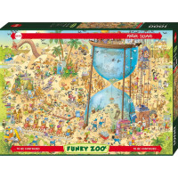 HEYE Puzzle Šílená ZOO: Pouštní expozice 1000 dílků