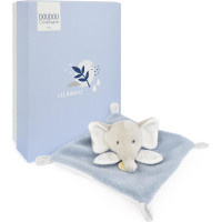 Doudou Plyšový muchláček modrošedý Slon 19 cm