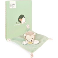 Doudou Plyšový muchláček zelený Ježek 19 cm