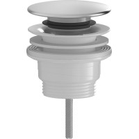 Bruckner Umyvadlová výpust 5/4“, click-clack, velká zátka, 4-45mm, ABS/nerez 151.308.1