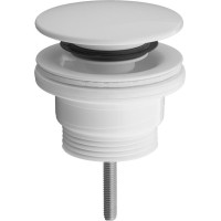 Bruckner Umyvadlová výpust 5/4“, click-clack, velká zátka, 4-45mm, ABS/bílá 151.308.0