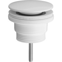 Bruckner Umyvadlová výpust 5/4“, click-clack, velká zátka, 4-45mm, ABS/bílá 151.308.0