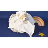 Doudou Dárková sada Plyšový muchláček šedý Medvídek 25 cm