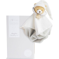 Doudou Dárková sada Plyšový muchláček šedý Medvídek 25 cm