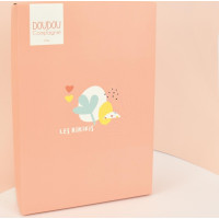 Doudou Plyšový muchláček oranžový Ovečka 19 cm
