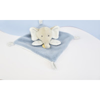 Doudou Plyšový muchláček modrošedý Slon 19 cm