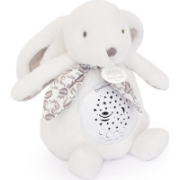 Doudou Hrací skříňka s projekcí Králíček bílý