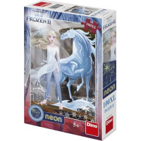 Dino Puzzle Frozen II s ledovým koněm 100 dílků