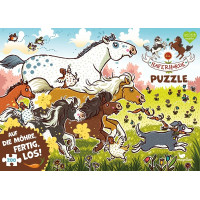 Magellan Puzzle Ovesná parta závod o mrkvičku 200 dílků