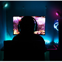 Solight LED nabíjecí RGB světlo, dálkový ovladač, Li-Ion, USB-C