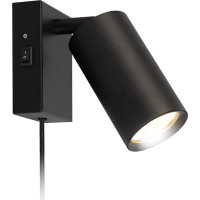 Solight nástěnná lampička CELE, 1x GU10, černá