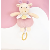 Doudou Plyšová žirafa hrající melodii 20 cm