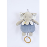 Doudou Plyšový slon hrající melodii 20 cm
