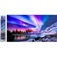 NORIMPEX Diamantové malování Barevná noc 80x40cm