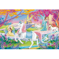SCHMIDT Puzzle Bayala: Kouzelní elfové 200 dílků + figurka Schleich