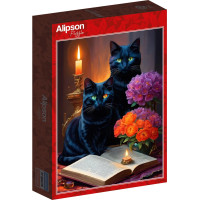 ALIPSON Puzzle Černé kočky 500 dílků