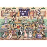 RAVENSBURGER Puzzle Digbyho uzeniny a zvířecí veselí 1000 dílků