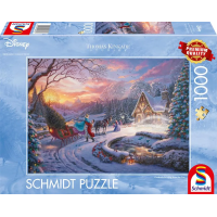 SCHMIDT Puzzle Disney: Popelka s princem o Vánocích 1000 dílků