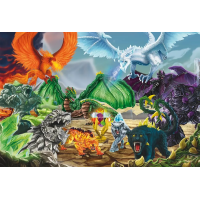SCHMIDT Puzzle Eldrador: Bitva o super krystal 100 dílků + figurka Schleich